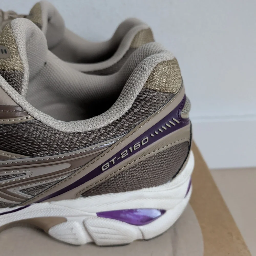 Asics GT-2160‎ Sneakers Mens 9 Dark Taupe Grey Comfort Shoes 12023A320-251